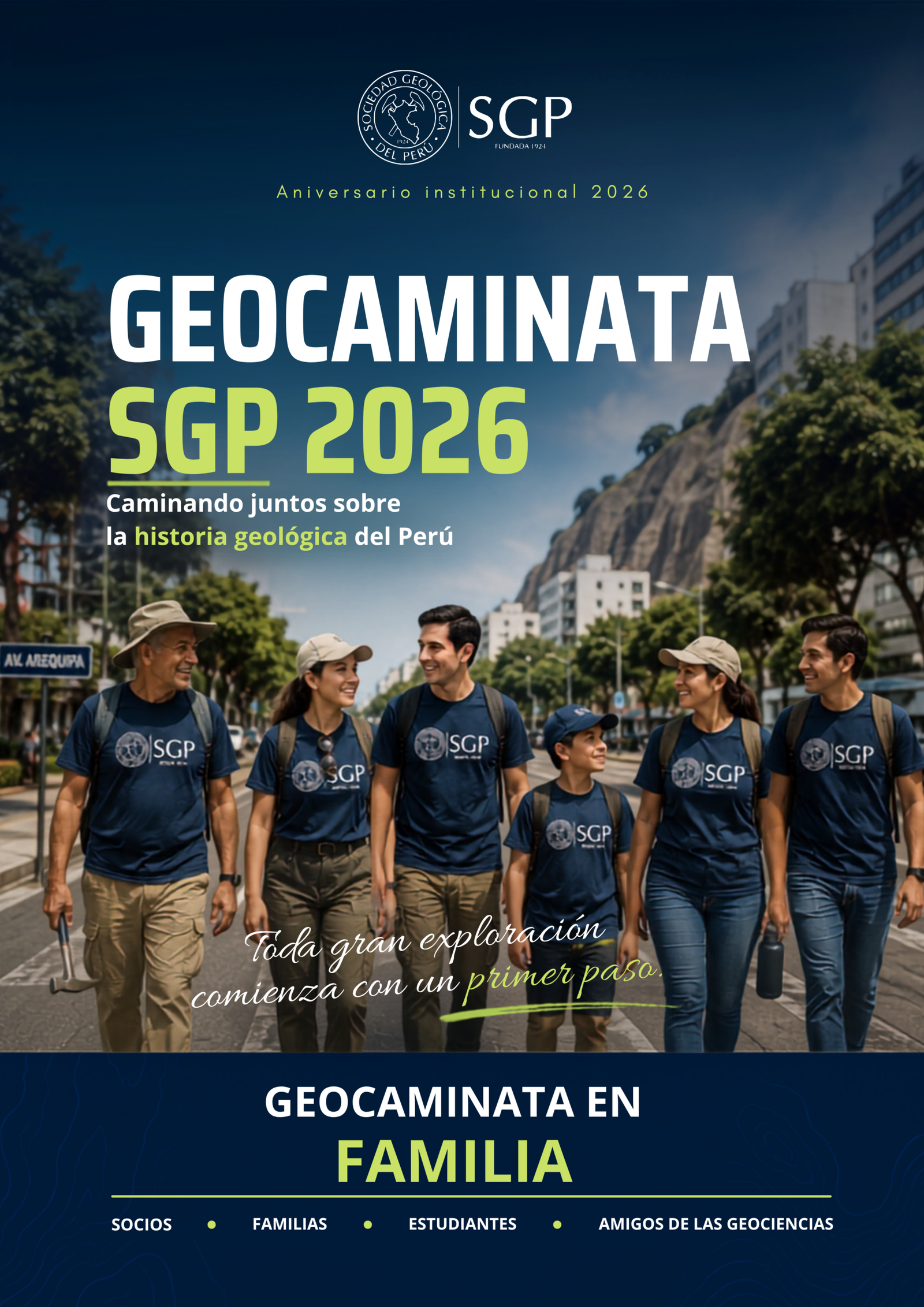 Participantes en la Geocaminata SGP