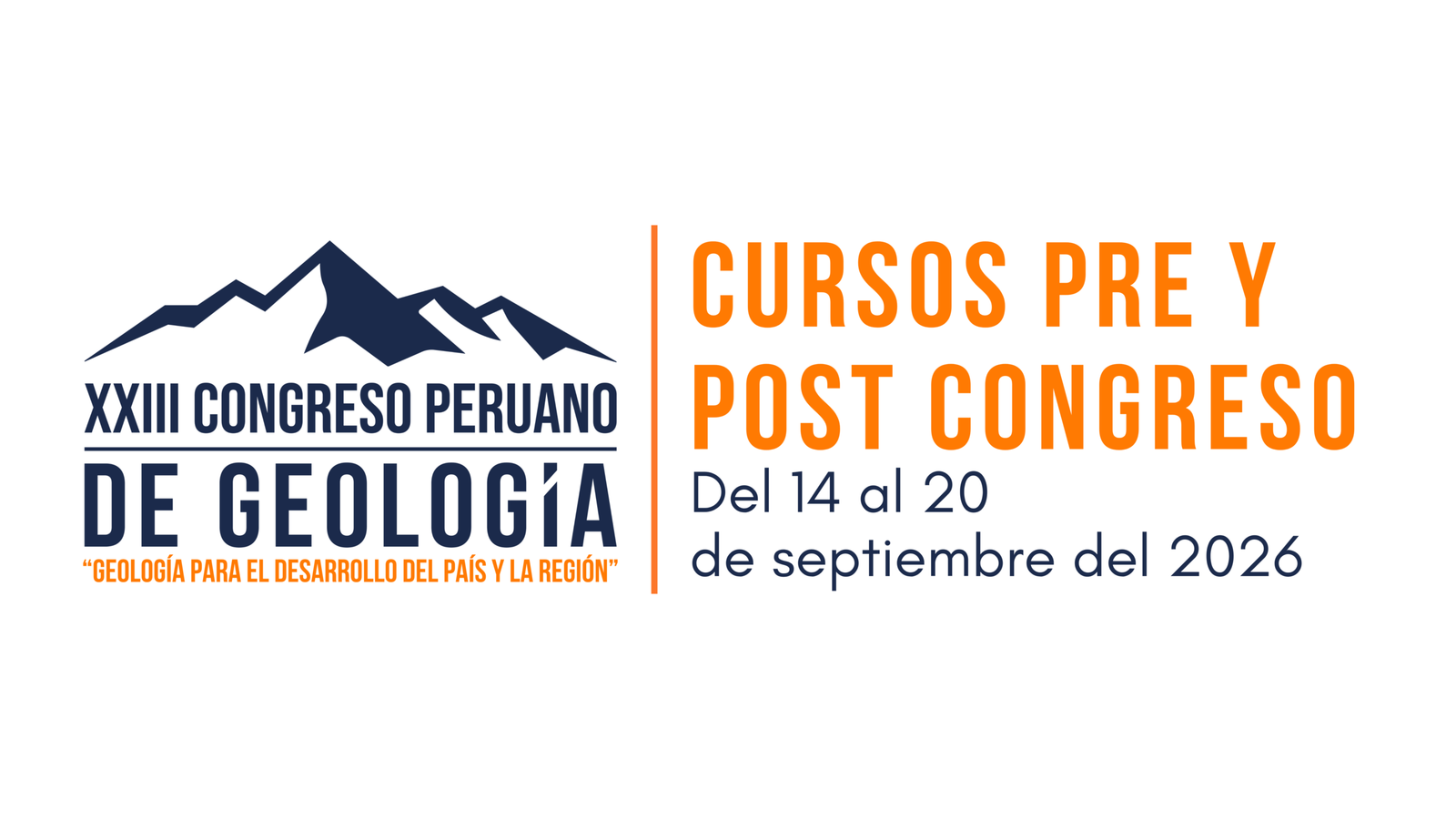 Cursos Pre y Post Congreso - Congreso Peruano de Geología