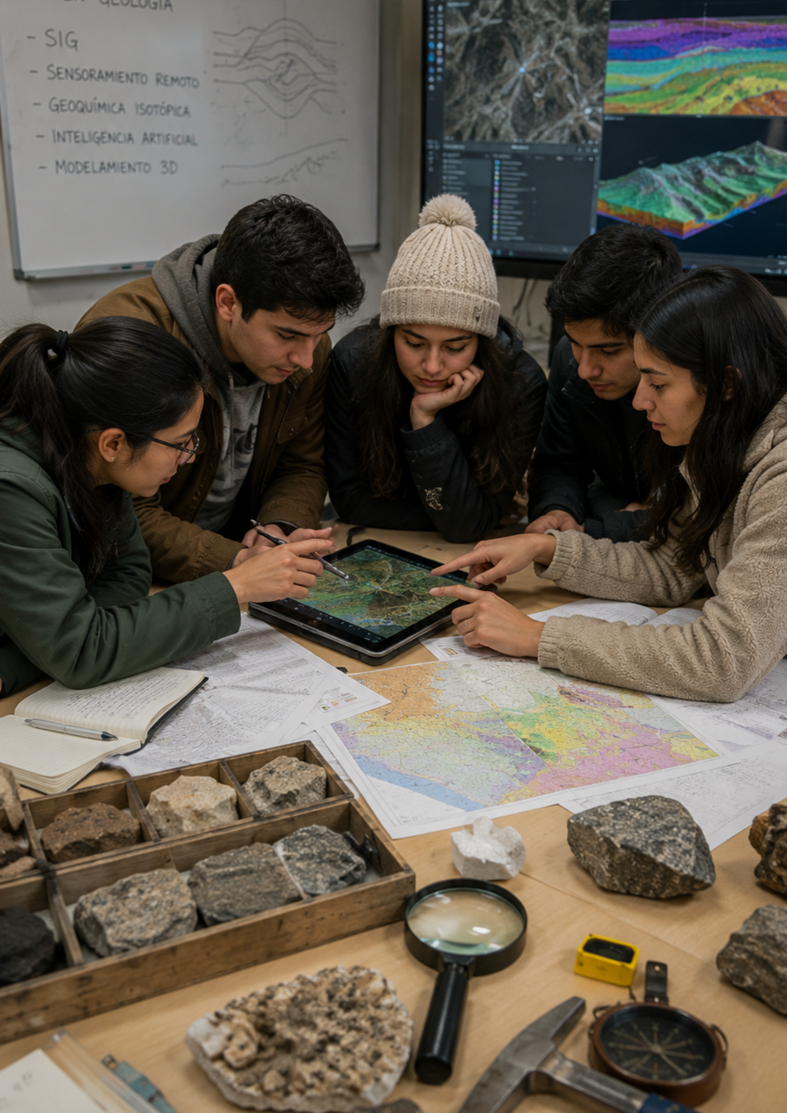 Equipo analizando mapas - Comprende